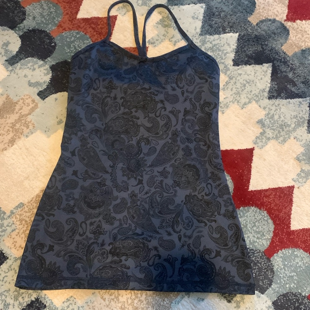 Navy blue lululemon tank